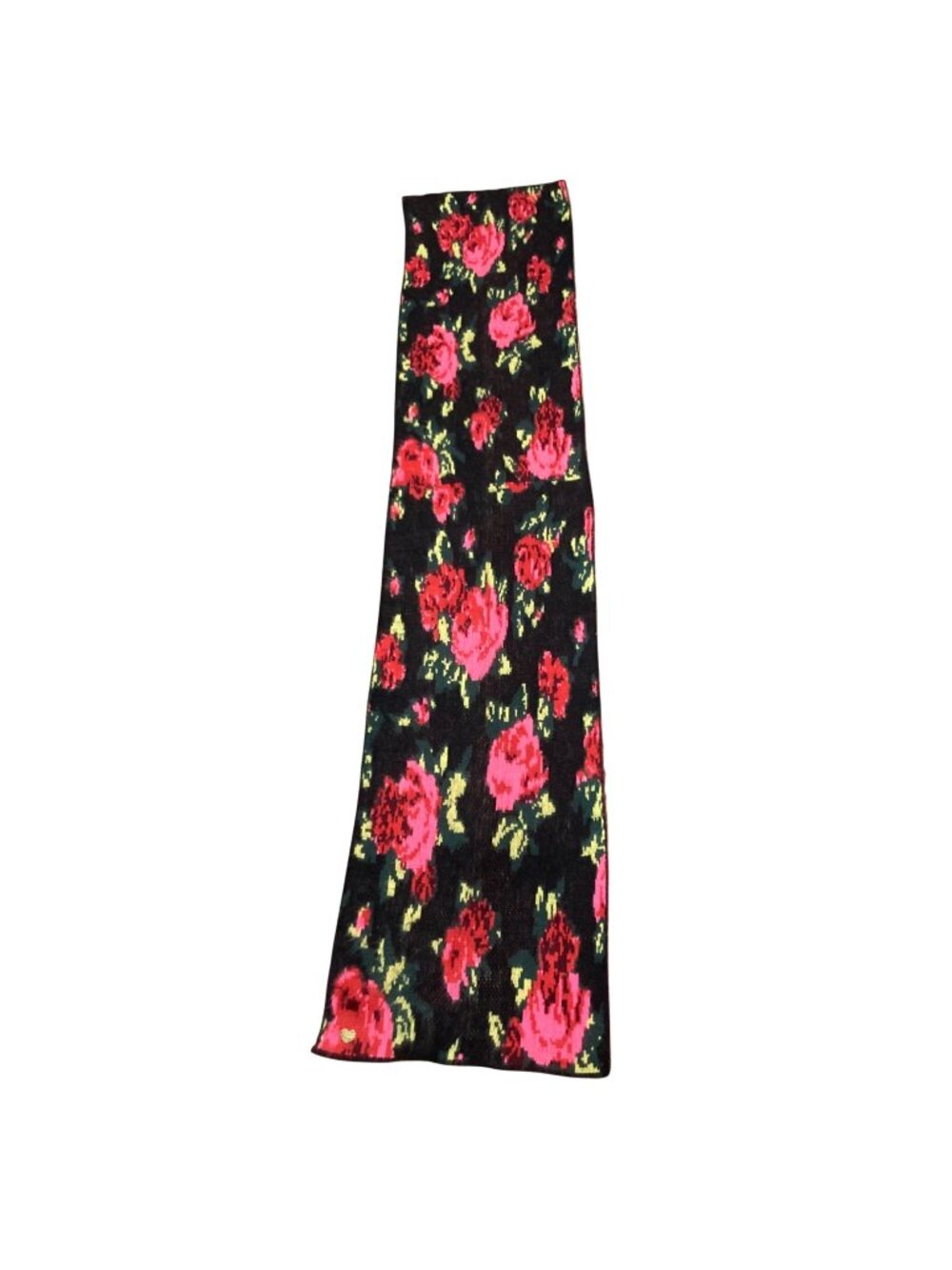 Betsey Johnson Deadstock Pink Black And Red Scarf Or Wrap